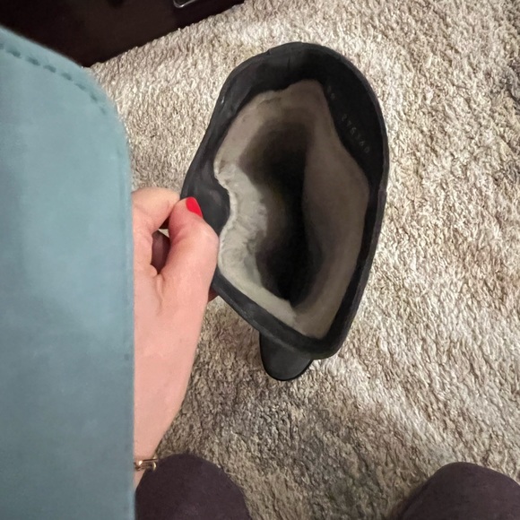 Yves Saint Laurent Platform Shearling knee high lace up boots - size 36 - Picture 7 of 8